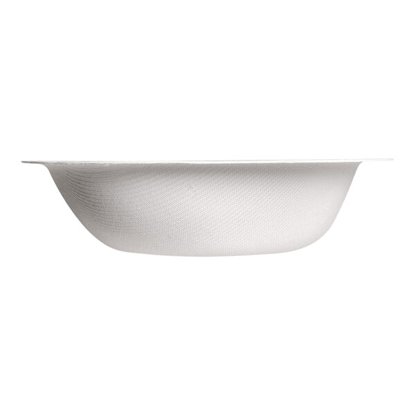 A white Jungle Stone compostable bowl.