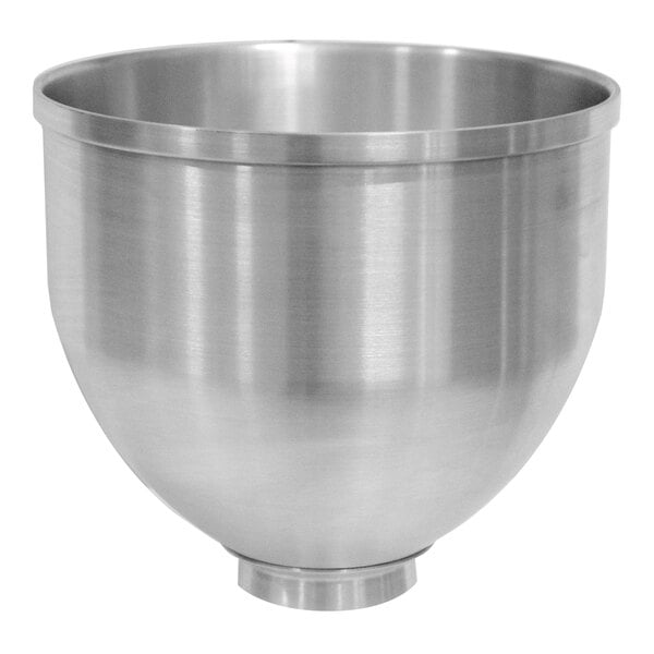 A close-up of a silver bowl.