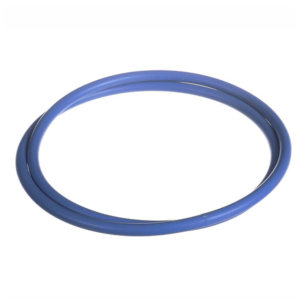 A blue rubber gasket lid for a fryer.