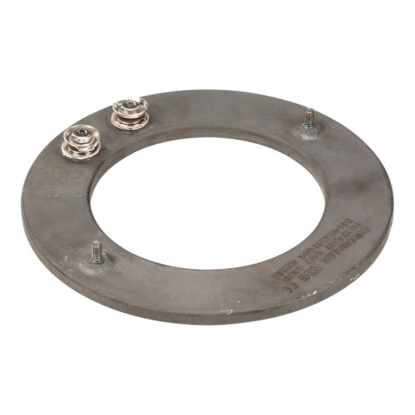A Star round metal heating element with two screws.