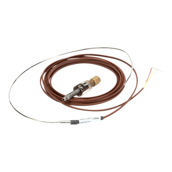 A brown Middleby Marshall T/C grounded cable with a metal connector on one end.