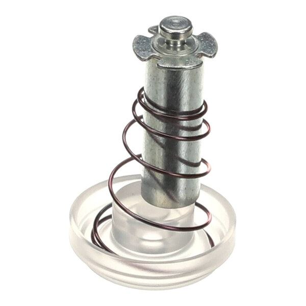 A metal cylinder with a wire attached to it.