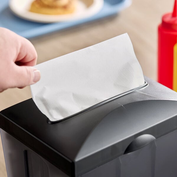 Choice 12" x 13" 2-Ply Full-Fold White Dispenser Napkin - 6,000/Case