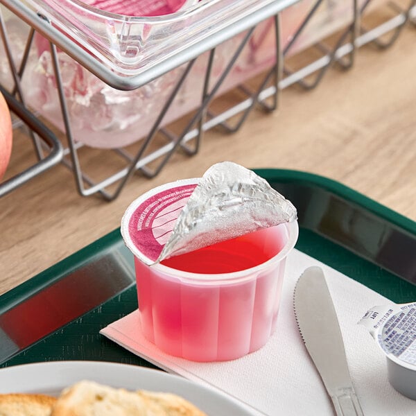 SunCup Cranberry Juice Cocktail Cup 4 oz. - 72/Case