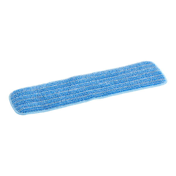 An Advantage Supplies blue microfiber mop pad.