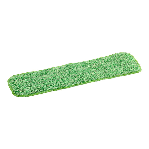 An Advantage Supplies green microfiber mop pad.