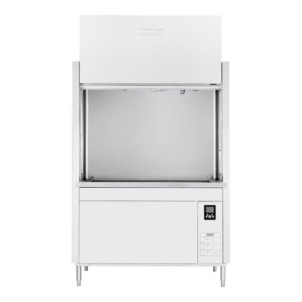 A commercial high-temperature ventless split-door pot, pan, and utensil washer with a 20-pan capacity.