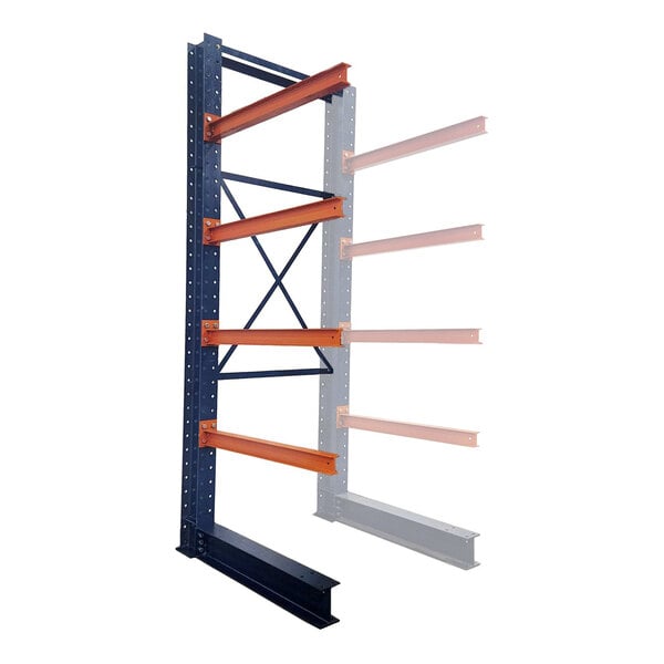 Interlake Mecalux 48" x 48" x 144" Single-Sided Structural Add-On Cantilever Rack U0211343