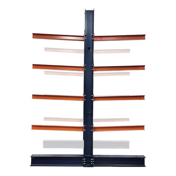 Interlake Mecalux 48" x 48" x 144" Double-Sided Structural Add-On Cantilever Rack U0211345