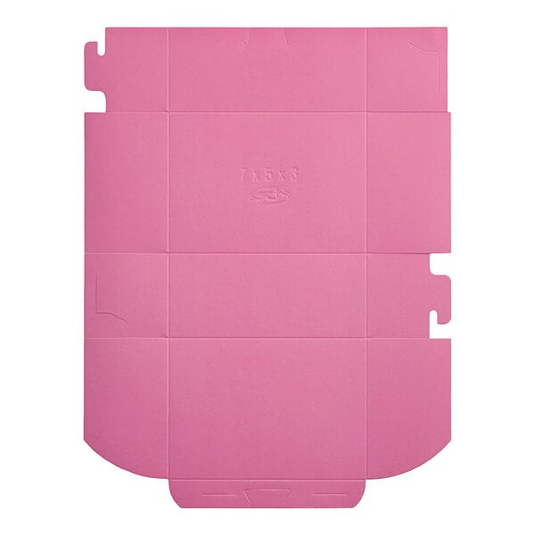 A pink rectangular Baker's Lane cardboard box with a white border.