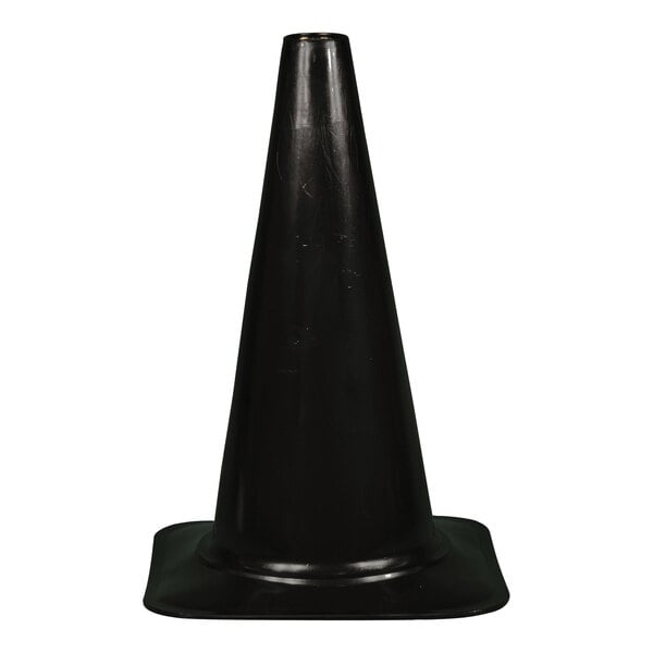 A black 18-inch sport cone with a weighted base.