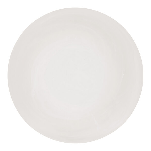 A white Cal-Mil round bowl with a white circle on the rim.