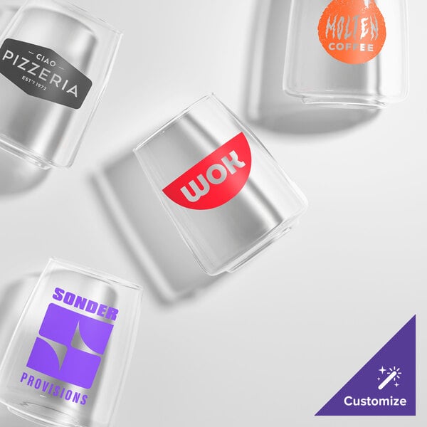 Tossware POP 16 oz. Customizable Plastic Rocks Glass - 180/Case