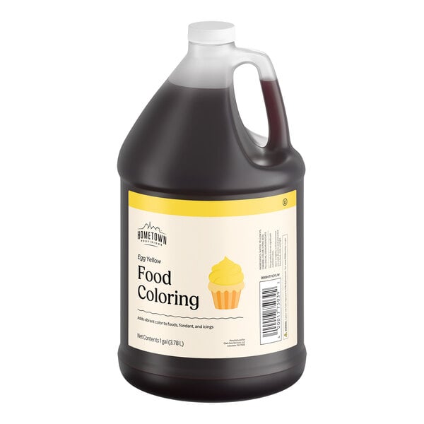 Hometown Provisions Egg Yellow Food Coloring 1 Gallon - 4/Case