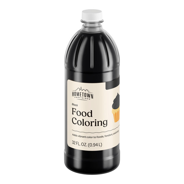 Hometown Provisions Black Food Coloring 32 fl. oz. - 12/Case