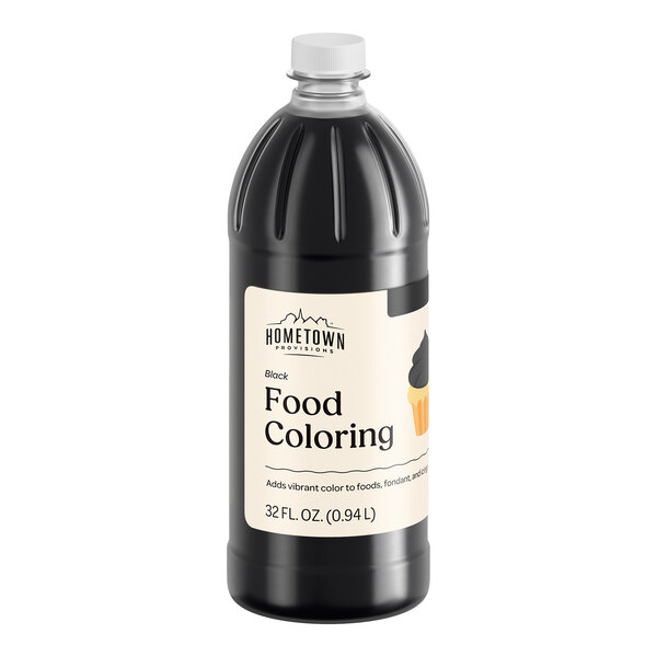 Hometown Provisions Black Food Coloring 32 fl. oz. - 12/Case