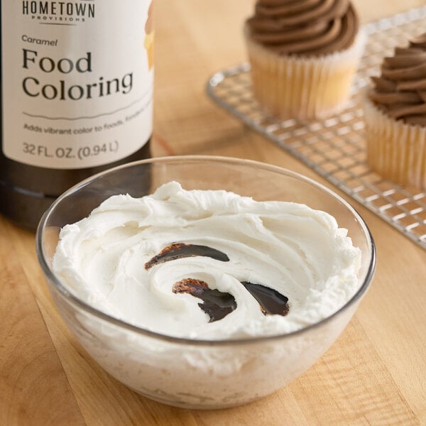 Hometown Provisions Caramel Food Coloring 32 fl. oz. - 12/Case