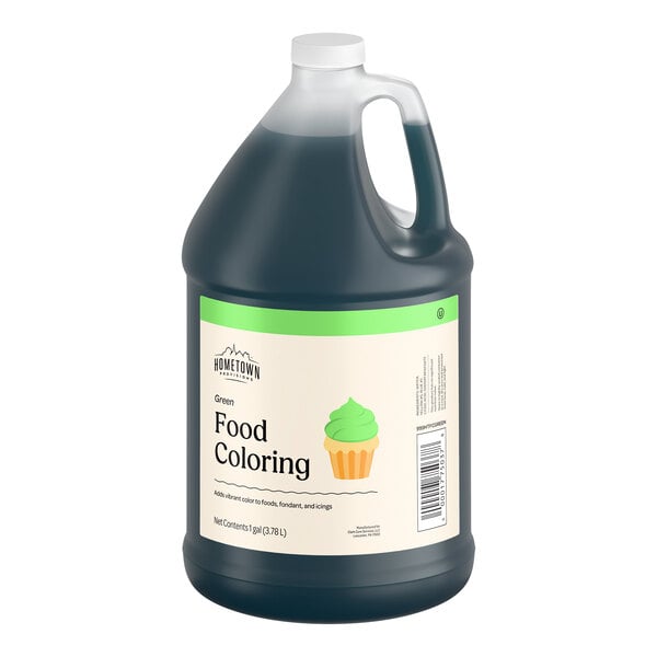 Hometown Provisions Green Food Coloring 1 Gallon - 4/Case