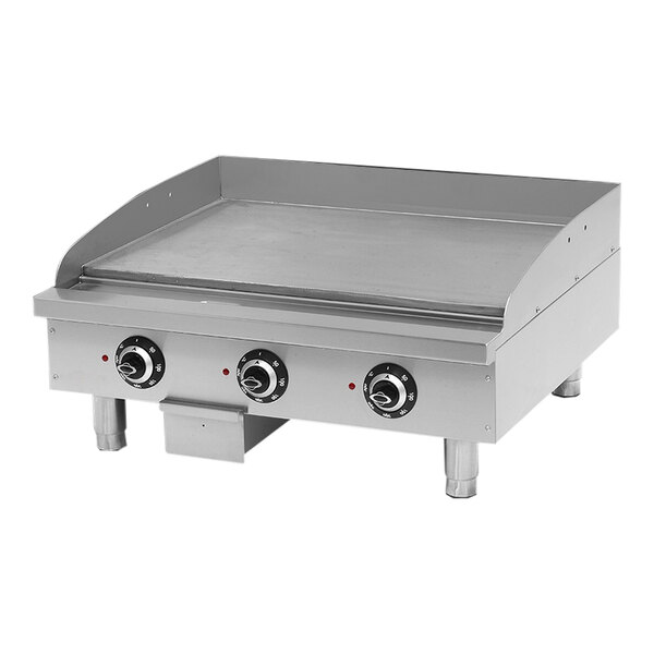 A Pegasus countertop electric griddle with thermostatic controls.