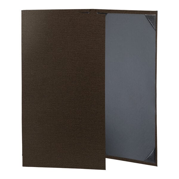 A brown and grey H. Risch, Inc. customizable menu cover.