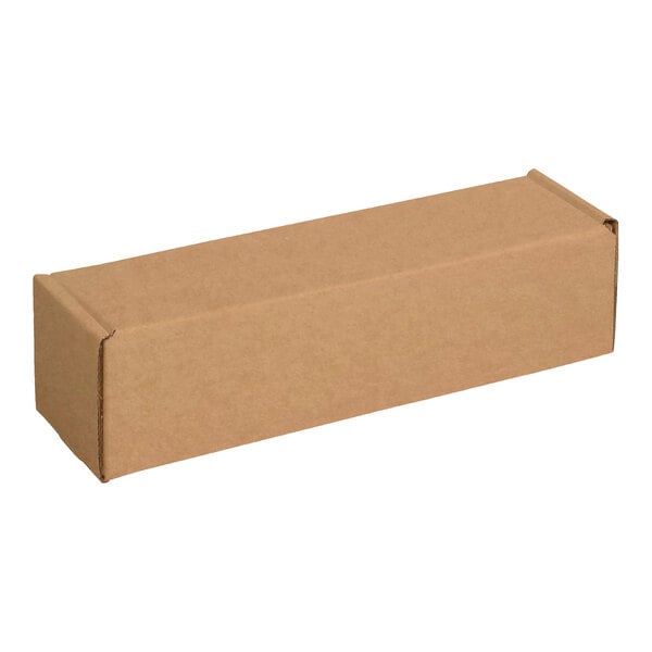 Lavex 10" x 4" x 4" Kraft Deluxe Corrugated Mailer with Front Locking Tabs - 50/Case