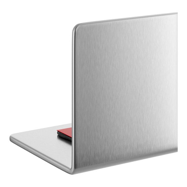A stainless steel wall corner guard with a brushed finish, measuring 1 1/2 inches by 60 inches.