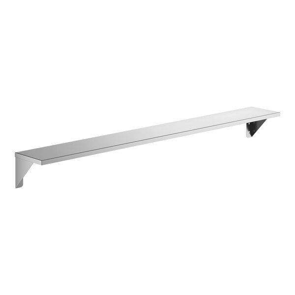 Lavex 5" x 36" Stainless Steel Wall-Mount Shelf