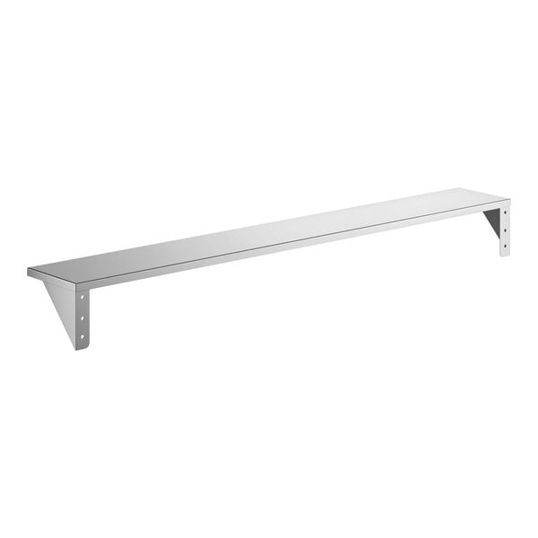 Lavex 5" x 36" Stainless Steel Wall-Mount Shelf