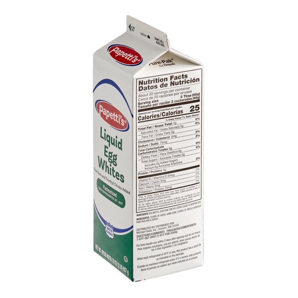 Papetti's Liquid Egg Whites 2 lb. - 15/Case