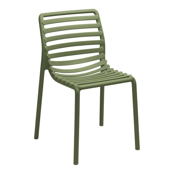 Nardi Doga Bistrot Agave Resin Stackable Outdoor Side Chair