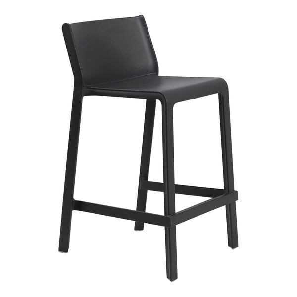 Nardi Trill Antracite Resin Stackable Outdoor Counter Height Bar Stool