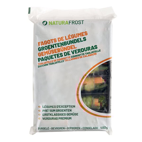 A White Toque package of frozen vegetable trio bundles.