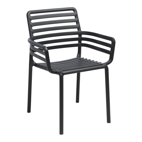 Nardi Doga Antracite Resin Stackable Outdoor Arm Chair