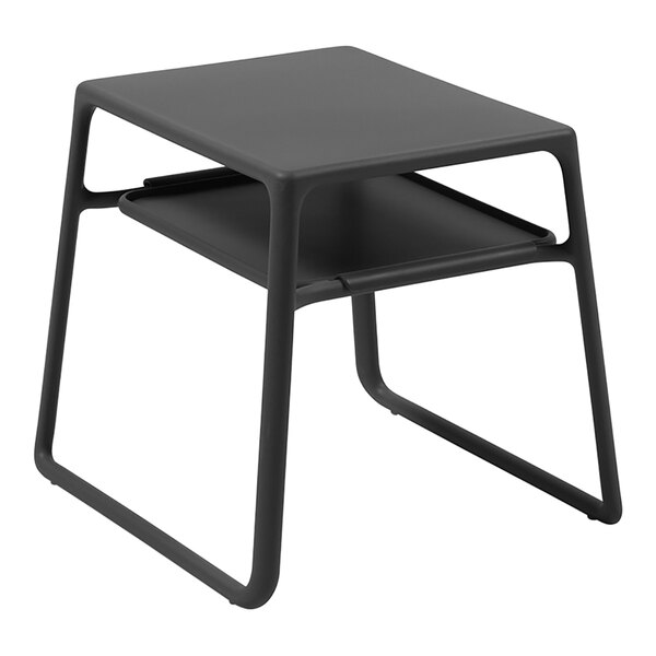 Nardi Pop Antracite Resin Side Table with Tray