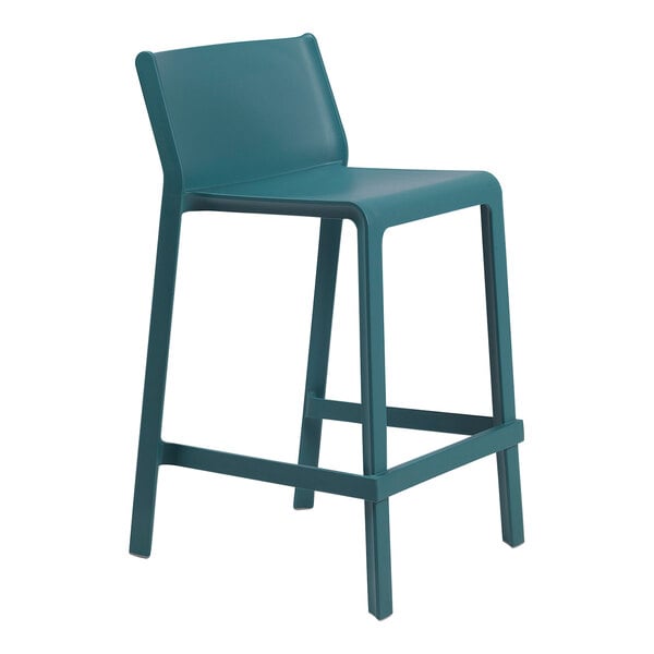 Nardi Trill Ottanio Resin Stackable Outdoor Counter Height Bar Stool
