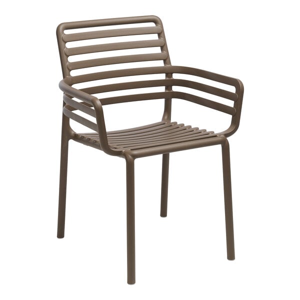 Nardi Doga Tabacco Resin Stackable Outdoor Arm Chair