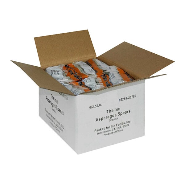 Savor Imports IQF Grade A Medium Asparagus Spears 2.5 lb. - 6/Case