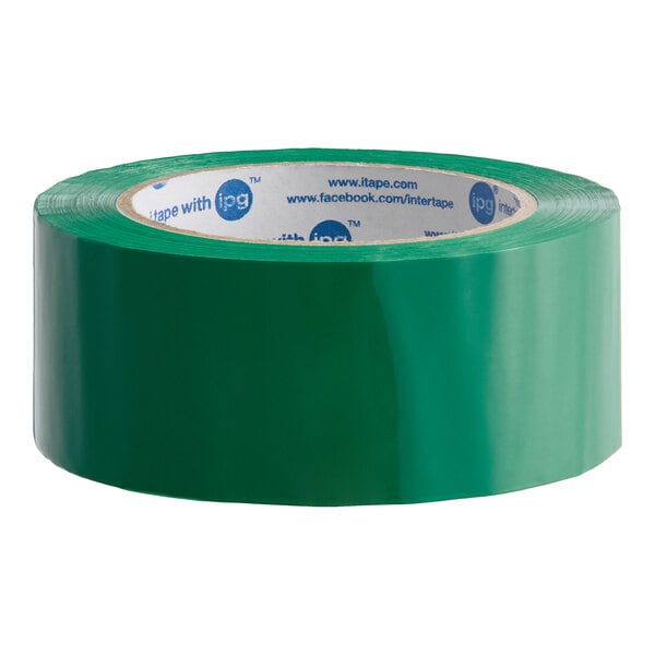 A roll of green acrylic sealing tape.