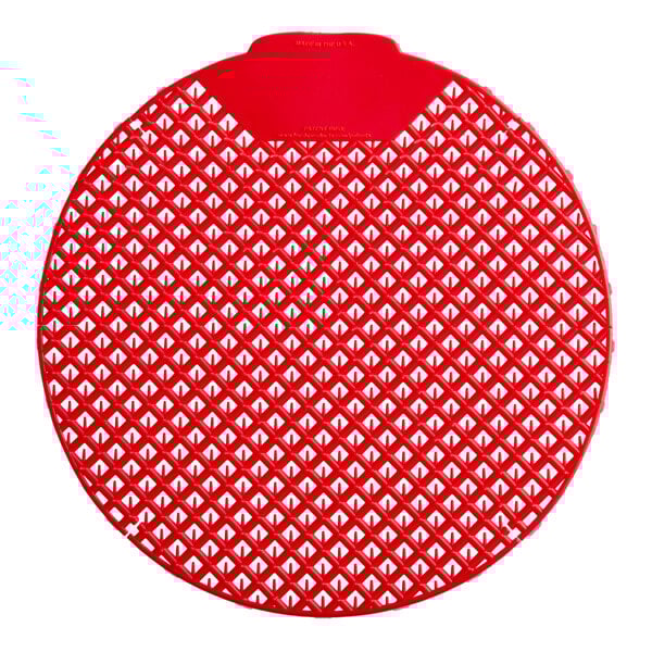 Lavex Cherry Scent 2-Sided Vinyl Deodorizing Urinal Screen - 12/Case