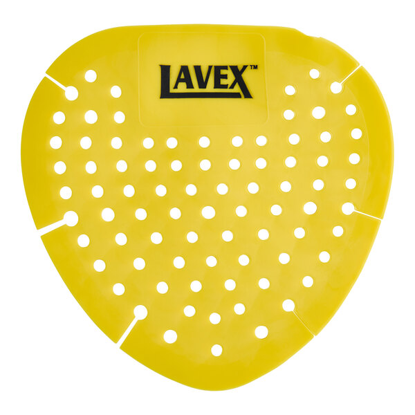 Lavex Citrus Scent Vinyl Deodorizing Urinal Screen - 12/Case