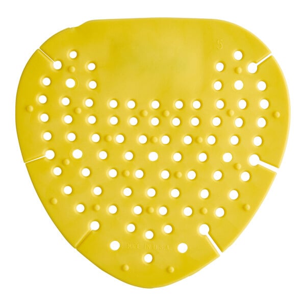 Lavex Citrus Scent Vinyl Deodorizing Urinal Screen - 12/Case