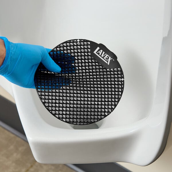 Lavex Midnight Coast Scent 2-Sided Vinyl Deodorizing Urinal Screen - 12/Case