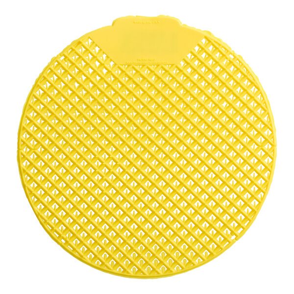 Lavex Citrus Scent 2-Sided Vinyl Deodorizing Urinal Screen - 12/Case