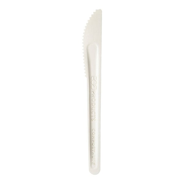 The white molded paper knife from Eco-Products.
