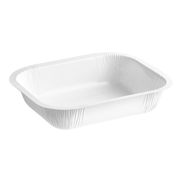 A white rectangular Solut baking pan.