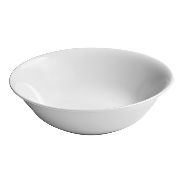 A white porcelain nappie bowl with a smooth, rounded design.