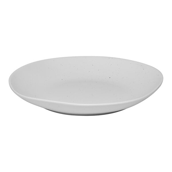 An Ariane Earth porcelain plate with a small speckled design.