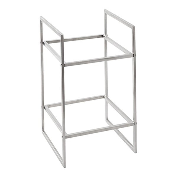 American Metalcraft 10" x 10" x 7 5/8" Stainless Steel Single-Tier Display Riser