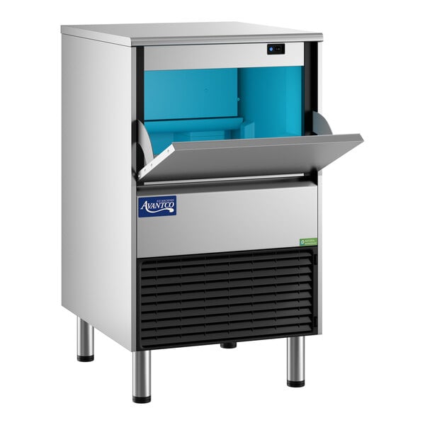 Avantco Ice Diamond EUC-F-160-A Air-Cooled Undercounter Full Cube Ice Machine with 44 lb. Bin - 159 lb., 115V