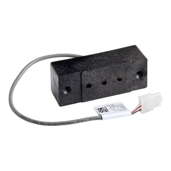 An infrared water sensor with a black rectangular housing and attached wiring, designed for use in Scotsman ice machines.